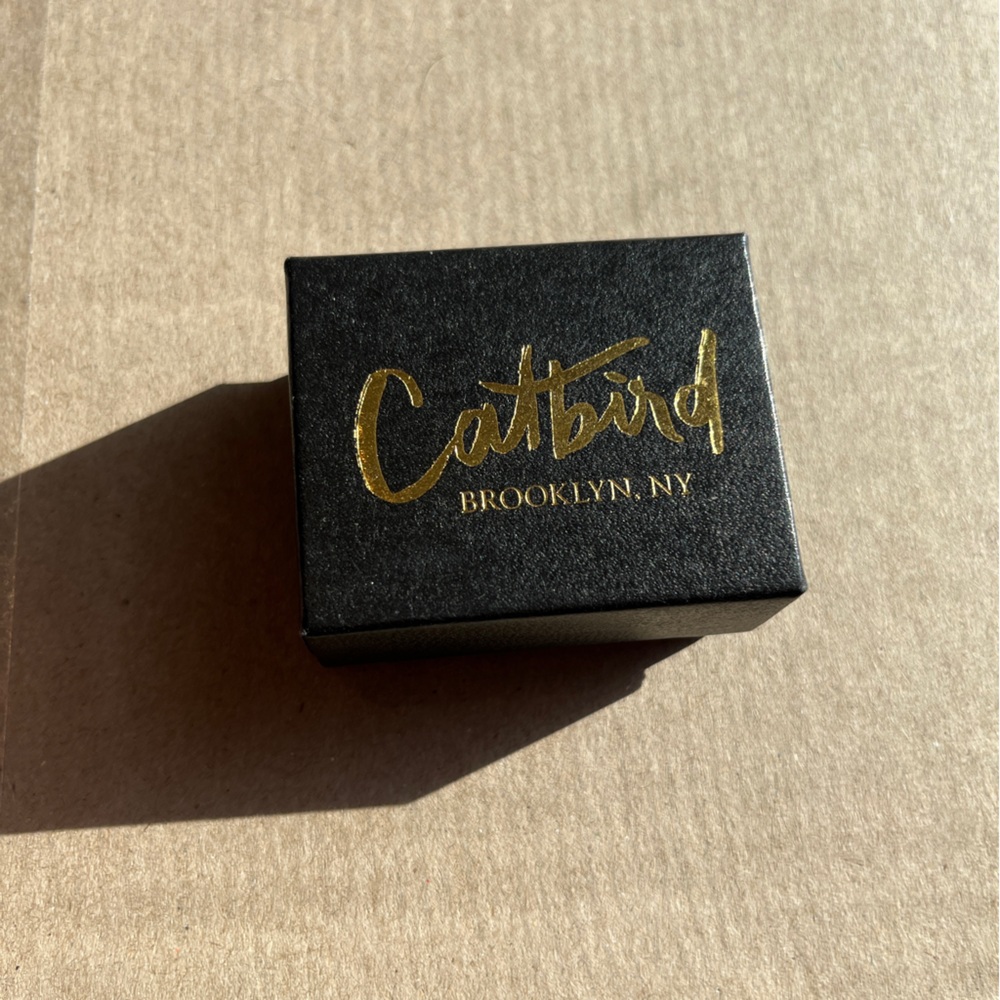 Catbird Classic Hammered Rose Gold Ring - Size 6 - Picture 3 of 7